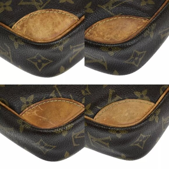 LOUIS VUITTON Danube Shoulder Bag Monogram Leather Brown France - Picture 12 of 16